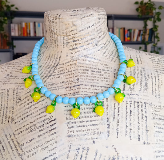 שרשרת טורקיז לימונים