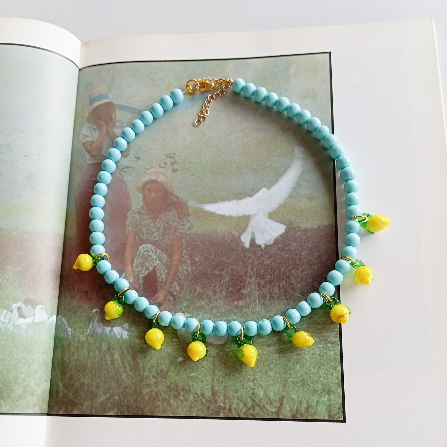 שרשרת טורקיז לימונים