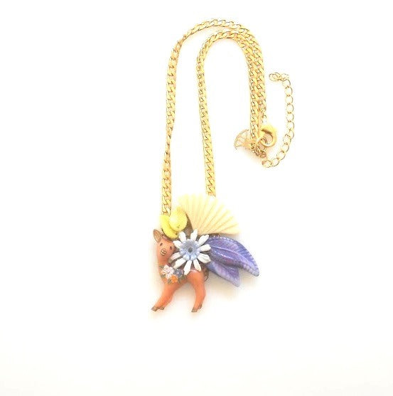 שרשרת במבי בצבעי פסטל