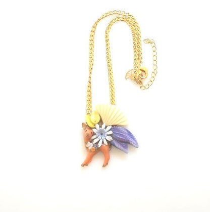 שרשרת במבי בצבעי פסטל