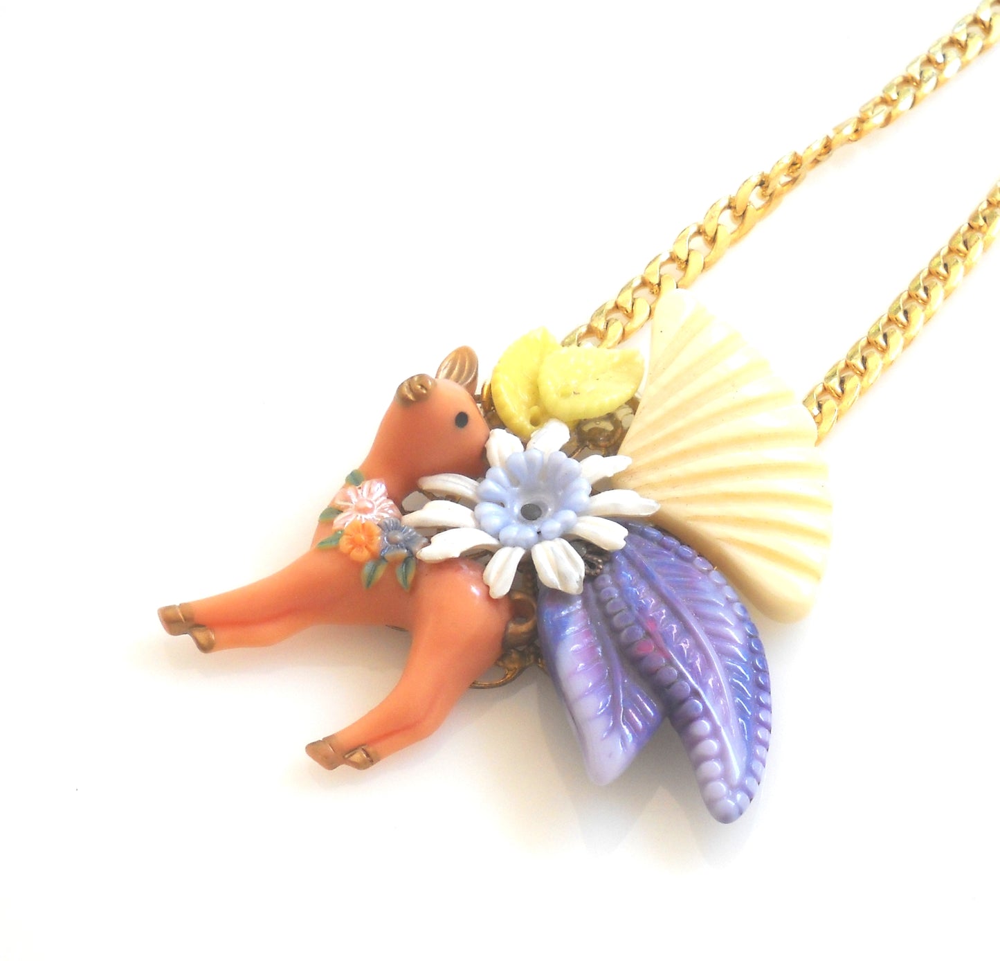 שרשרת במבי בצבעי פסטל