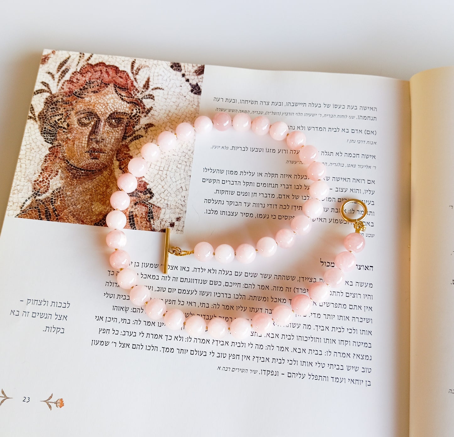 שרשרת אבן חן ג'ייד וורוד רך